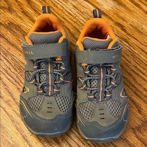 Merrell Kids' Charcoal and Tangerine Sneakers